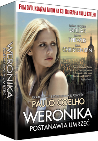 Weronika postanawia umrzeć - pudełko z filmem, książką na głos i biografią Paula Coelho